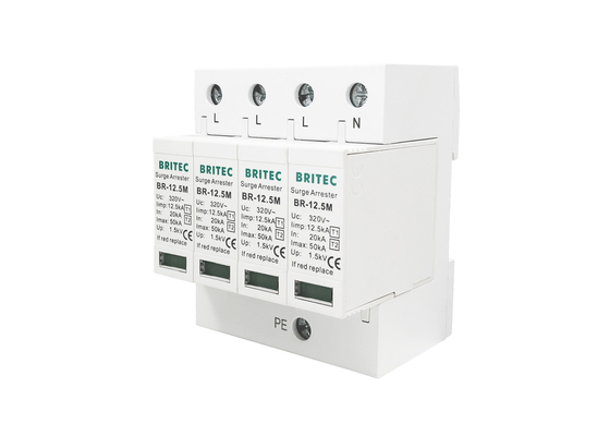 Ограничитель перенапряжения типа 1 +2 против усмирителя пульсации поляка мощьности импульса 4 молнии