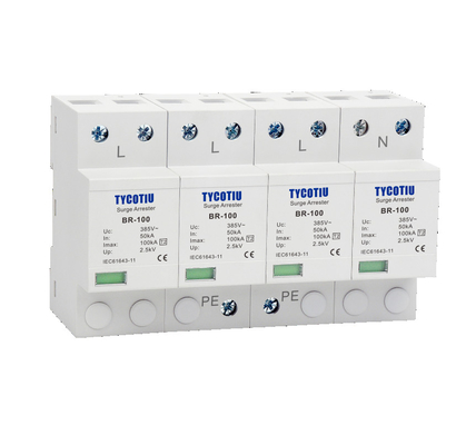 BR-100 4P OEM Type 2 Surge Protector 385v устройство защиты от перенапряжения