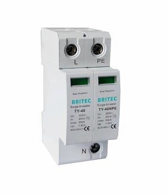 TY-40 1+1 MOV Технология Устройство защиты от перенапряжения 40kA защитник от перенапряжения