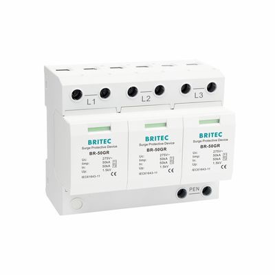 BRITEC BR-50GR 3P Type 1 Surge Arrester 50ka Устройство для защиты от перенапряжения