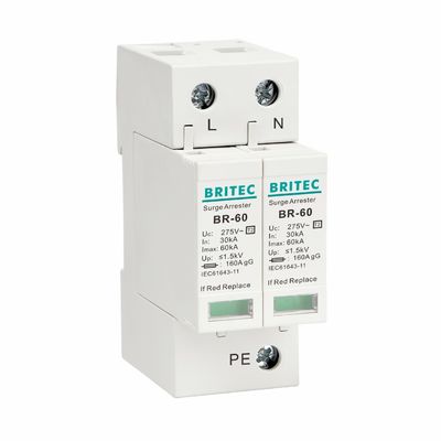 BR275-60 2P 2P ac SPD 60kA 2P однофазное защитное устройство от перенапряжения (SPD)