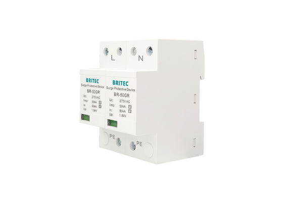 Одиночная фаза 50KA 150V/275V/320V Arrester 10/350 скачка напряжения класса I