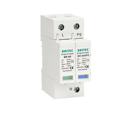 Тип 2 Spd Arrester молнии прибора защиты от перенапряжения BR-60 3P