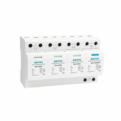 BR-25GR 3P+1 Тип 1 Устройство защиты от перенапряжения SPD Thunder Arrester искра gap spd класс 1 защитник от молнии