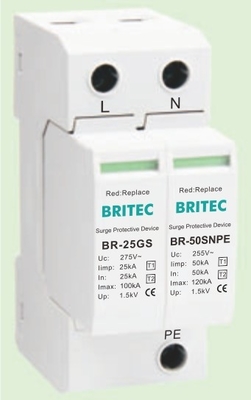 BR-25GS 1+1 spd t1 25ka Защитник от перенапряжения Молниеносный защитник от перенапряжения