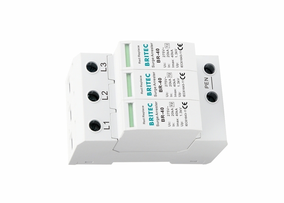 Прибор защиты от перенапряжения типа 2 AC силы 40KA 400V Pluggable