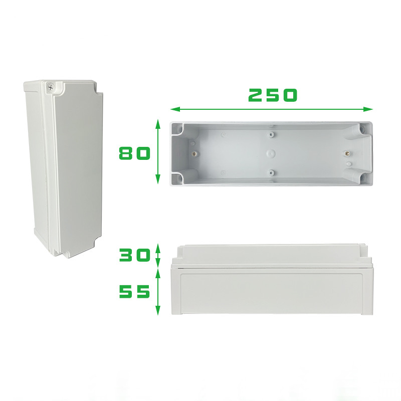 TY-8025085 Наружные электрические коробки подключения ABS Пластмассовый проект IP66 переключатель
