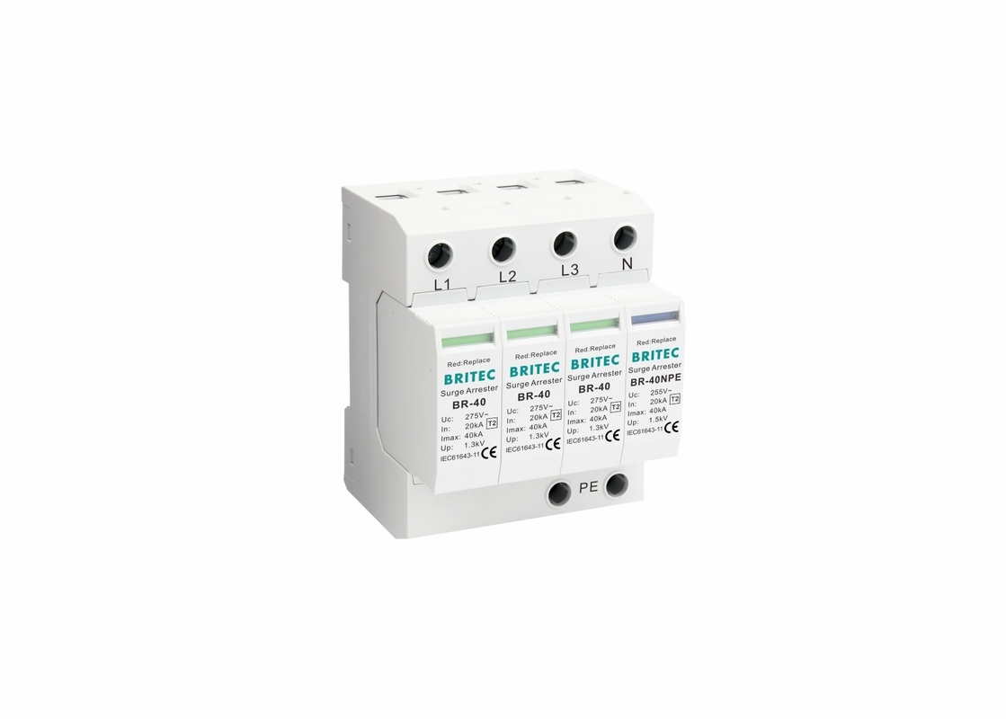 40ka SPD 3 фазы MOV защитник от молнии защитные устройства для дома