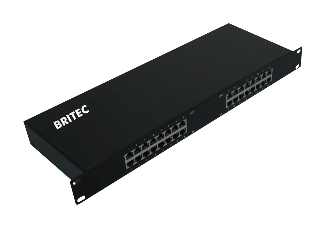 BRRJ45L-16R 1000Mbps/100Mbps RJ45 Защита от перенапряжений Сеть стойка установка Эфирная защита от перенапряжений Эфирная защита от молнии