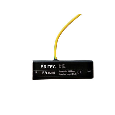 Сетевой грозозащитный разрядник RJ45 Gigabit Ethernet Сигнальный LAN SPD сетевой Cat6 линейный грозозащитный разрядник / LAN / компактный / RJ45