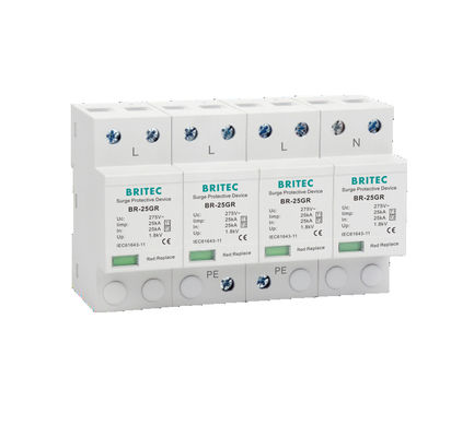 T2 T1 Arrester молнии защитного приспособления пульсации типа 1 Ac BR-50GR 275 3P Spd трехфазный