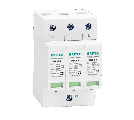 Устройство защиты от перенапряжения BR-80 2P SPD 275v защитник от перенапряжения от молнии защитник от перенапряжения от молнии