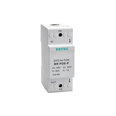 BR-POE-P Signal Surge Arrestor poe ethernet China защитник от перенапряжений данных Cat 6 48v устройства защиты от перенапряжений Ethernet