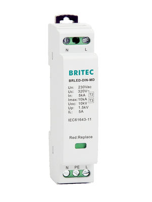 Устройство защиты от перенапряжения уличной лампы мощностью 1,5 кВ Защитники от перенапряжения SPD 10 кВ светодиодная уличная лампа