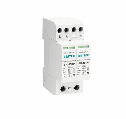 BR-40DP 2P 275v Устройство защиты от перенапряжений (SPD) Тип 3, SPD типа 2 и 3