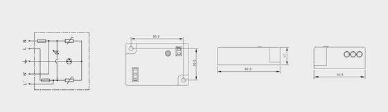 BRLED-08AST-10 Устройство для защиты от перенапряжения для освещения 10kA светодиодный уличный фонарь ЭЛЕКТРОСТАКТИЧЕСКИЙ ПРОТЕКТОР СЛЕДОВАННАЯ СИСТЕМА СЛЕДОВАННАЯ СЛЕДОВАННАЯ СЛЕДОВА