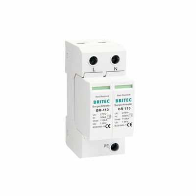 BR-110 4P OEM Type 2 Surge Protector 275v устройство защиты от перенапряжения SPD варисторный зажигалка 4-полюсный зажигалка