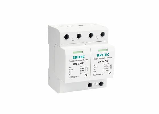 Система переменного тока 2P 50KA T1 Молниеносное защитное устройство