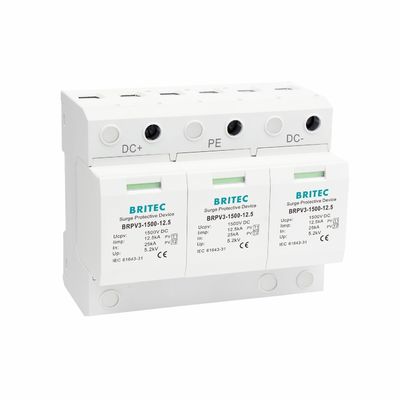 BRPV3-1500-12.5 DC SPD 12.5ka pv прерыватель перенапряжения 1500V DC SPD защита от перенапряжения t1 t2 dc