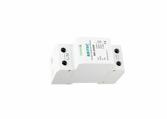 25KA Защитник от перенапряжения низкого напряжения 1 P Защитник от перенапряжения от молнии