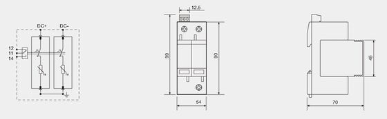 BR-40-24 T2 Устройство защиты от перенапряжений постоянного тока 40kA 24V SPD с термопластичным корпусом UL94-V0 для перенапряжений