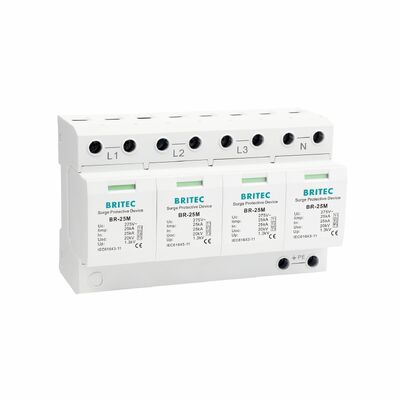 BR-25M 3+1 150V 275V 320V 440V Устройство для защиты от перенапряжений Защита от перенапряжений типа 1 SPD Поставщик трехфазный защитник от перенапряжений Überspannungsableiter