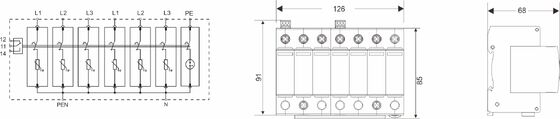 BR-40 275 6+1 Тип 2 Защитник от перенапряжений275V