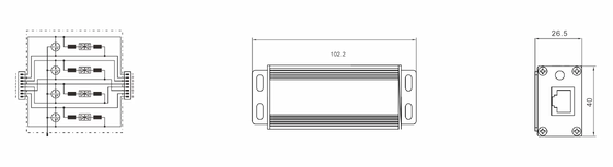 BR-POE-M POE защитник от перенапряжения с номинальным током 3kA DIN Rail и защитой IP20 для сетей RJ45