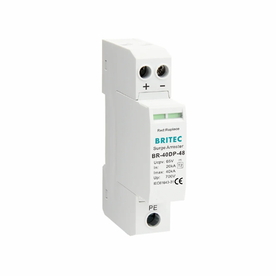 Устройство защиты от перенапряжений BR-40DP 48 Тип 2 DC 48V SPD 40kA с термопластичным корпусом UL94-V0