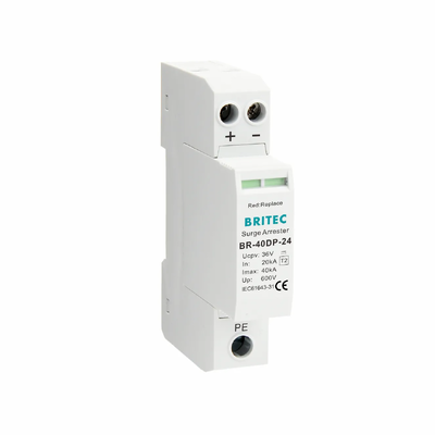 Устройство защиты от перенапряжений BR-40DP 48 Тип 2 DC 48V SPD 40kA с термопластичным корпусом UL94-V0