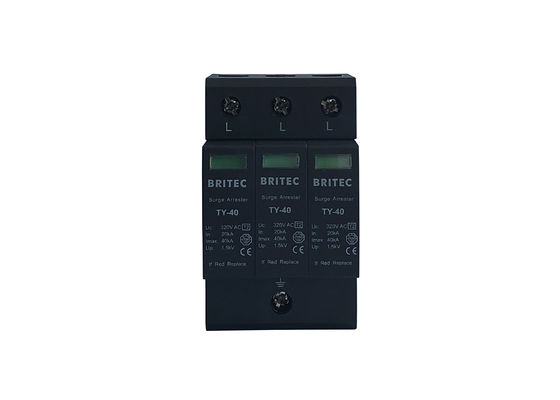 Тип 2 3P Pluggable SPD 40kA класса II IEC 61643 для общей защиты