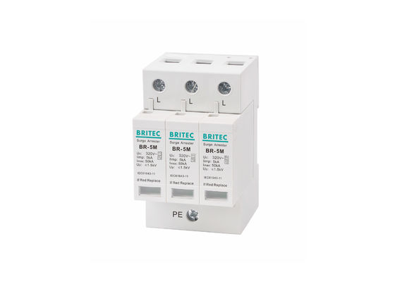 тип 1 +2 протекторов молнии 5кА 3П 320Вак/класс И+ИИ/класс Б+К