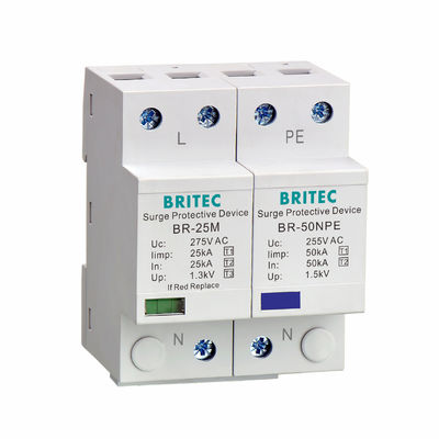 BR-25M 3P+1NPE 25kA T1+T2 Ограничитель перенапряжения B+C Низковольтный 3-фазный сетевой фильтр