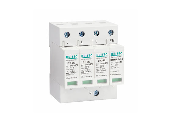 защитное приспособление молнии ограничителя перенапряжения 20kA AC 275V электрическое