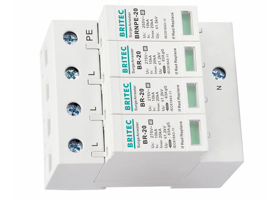 защитное приспособление молнии ограничителя перенапряжения 20kA AC 275V электрическое