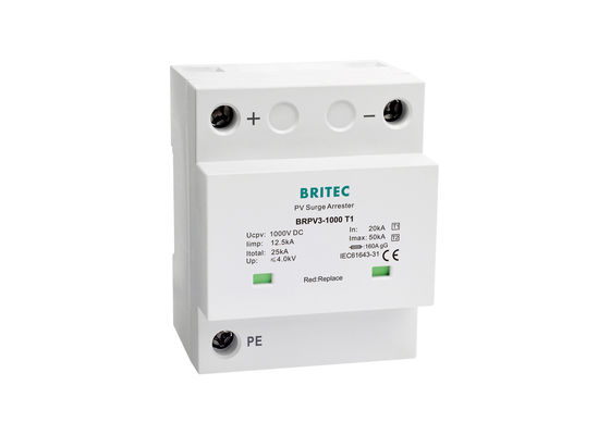 Классифицируйте Аррестер пульсации класса ИИ СПД ПВ И для фотовольтайческих систем 12.5кА 10/350ус