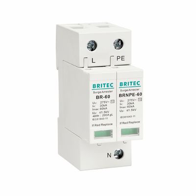 BR275-60 2P 2P ac SPD 60kA 2P однофазное защитное устройство от перенапряжения (SPD)