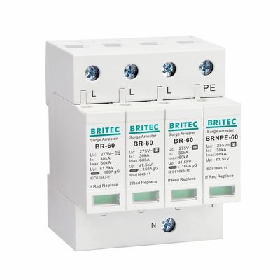 BR275-60 2P 2P ac SPD 60kA 2P однофазное защитное устройство от перенапряжения (SPD)