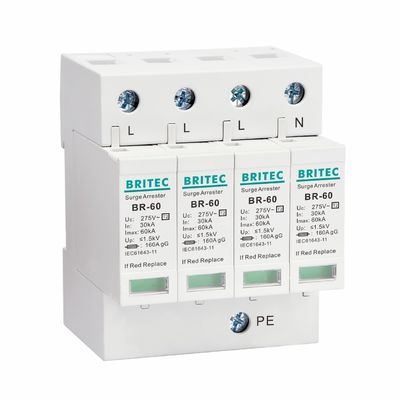 BR275-60 2P 2P ac SPD 60kA 2P однофазное защитное устройство от перенапряжения (SPD)